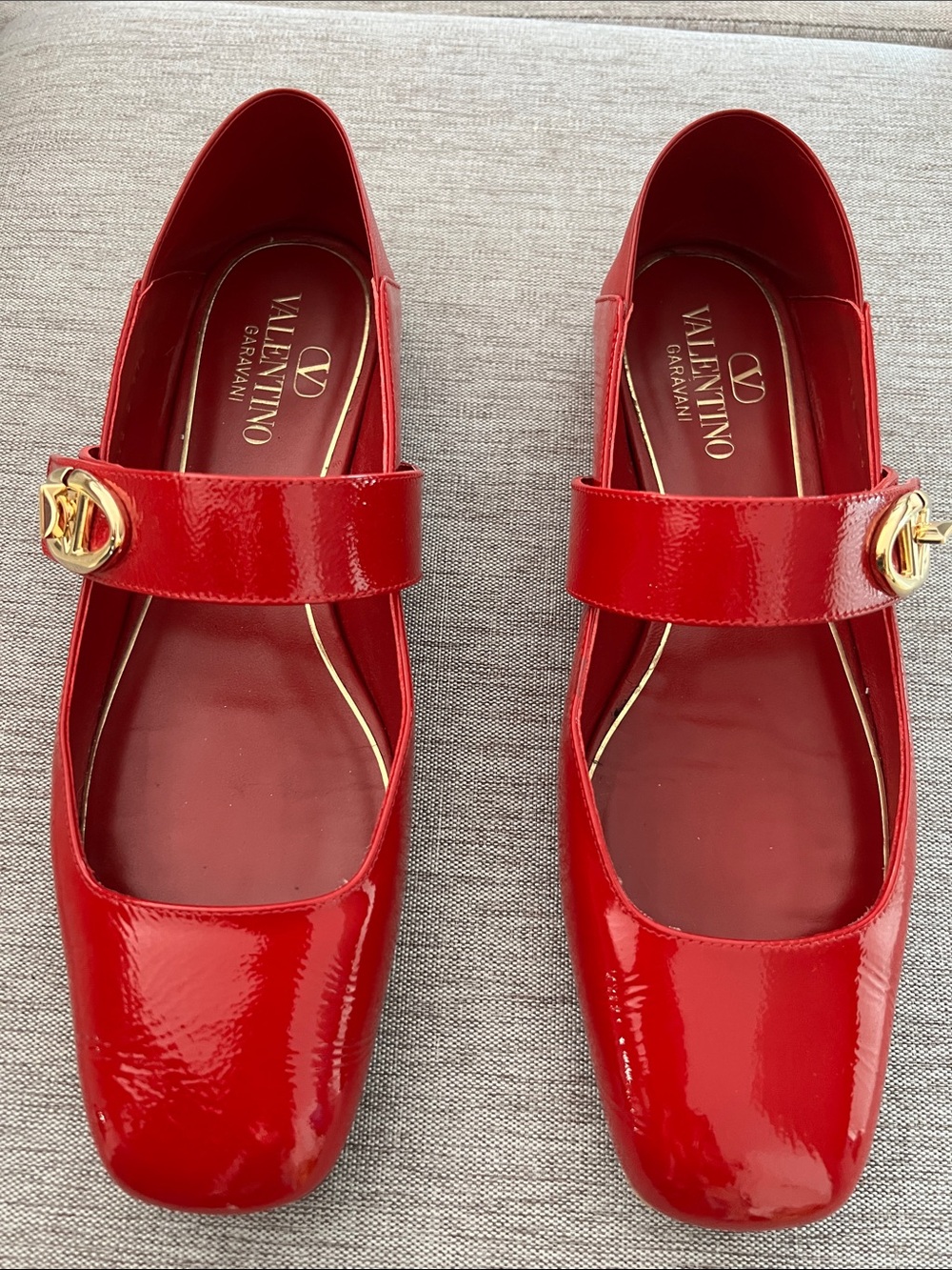 Valentino Red Ballerina Flats